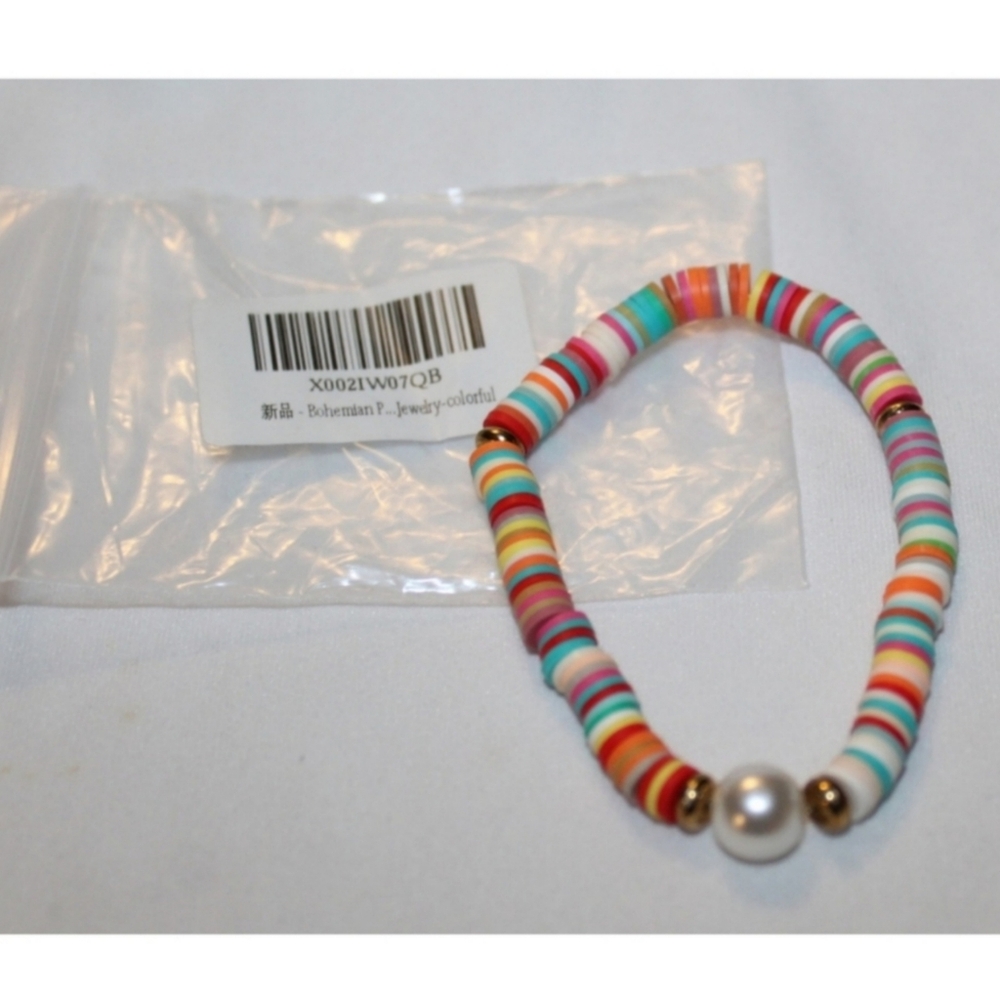 Rainbow Confetti Beaded Bracelet - Picture 14 of 16